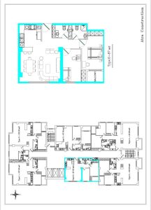 نقشه واحد ۱۳۵ متری برج آترا